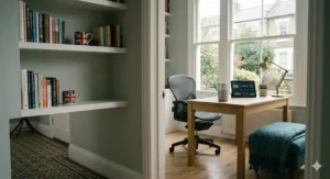 A line-up of affordable mesh chairs and luxury leather executive chairs to illustrate price points and value for UK buyers.
